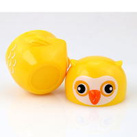 5g crème pour le visage des enfants peut dessin animé animal hibou en forme de produit de soin de la peau en plastique bouteille vide 30g fond de teint liquide faire