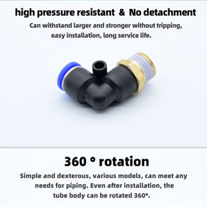 <span class=keywords><strong>PL</strong></span>-Serie Rohrverbindungen Kunststoff-Winkelstück Rohrverbinder 90° Winkelstück Schnellanschluss Pneumatik-Fitting - Product Image 5