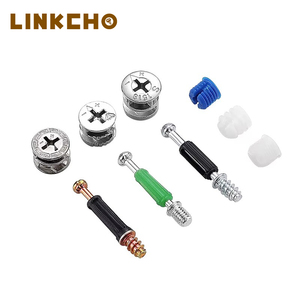LINKCHO tres en uno para conector de muebles <span class=keywords><strong>Minifix</strong></span>, <span class=keywords><strong>perno</strong></span> de conexión Invisible De Leva excéntrica para accesorios de muebles de taller - Product Image 6