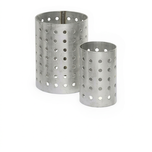 Cazoleta de fundición perforada de acero inoxidable sin brida para fundición al vacío de joyería, 3mm de espesor de pared |    GS446A - Product Image 1