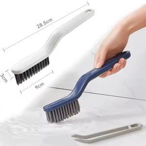 Cepillo de limpieza del hogar multifuncional de Material PP duradero 2 1 pared ladrillo piso ventana inodoro fregadero limpiador cerdas abrazadera de hendidura - Product Image 6