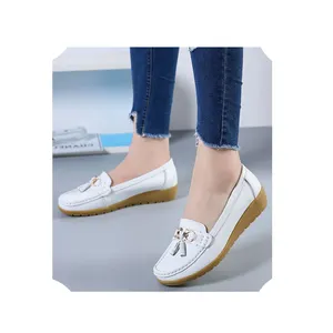Kadınlar için yaz ayakkabı 2024 bayanlar sandalet kadın yaz ayakkabı sandalet mokasen deri makosenler platformu çizmeler Boots mujer