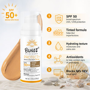 Loción Protectora <span class=keywords><strong>Solar</strong></span> <span class=keywords><strong>Facial</strong></span>, <span class=keywords><strong>Crema</strong></span> <span class=keywords><strong>con</strong></span> Protección UV, 5% NIACINAMIDA, Repara el Daño <span class=keywords><strong>Solar</strong></span>, Ligera, Transparente, Protección Diaria SPF 100 - Product Image 4
