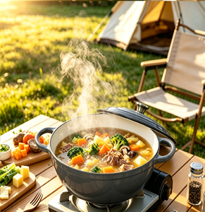Pentola in Ghisa Smaltata Classica e Resistente da 4,32L, Casseruola Profonda Antiaderente con Doppio Manico e Coperchio, Adatta al Forno - Product Image 4