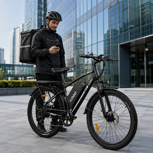Vélo cargo électrique 27,5 pouces, autonomie de 108 km, batterie haute capacité personnalisable pour service de messagerie, prix d'usine - Product Image 1