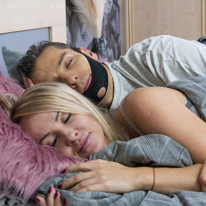 इनडोर होम लुभावनी विरोधी खर्राटे ठंग समाधान आरामदायक जाल ठोड़ी ठोड़ी स्ट्रैप प्रभावी एंटी स्मूमन उपकरण - Product Image 5