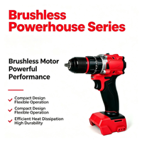 Perceuse à percussion sans balais 3602-20 1/2 pouce, électrique au lithium 18V 700W, puissance variable, industrielle, rechargeable, portative, 70Nm max.