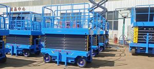 Mendorong sendiri 4m 6m 10m 14m 16m 18m <span class=keywords><strong>Platform</strong></span> pengangkat listrik Remote Control nirkabel pengangkat gunting - Product Image 3