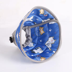 엘리자베스 서클 수술 후 보호 개를위한 핥기 및 물기 방지 기능이있는 부드러운 애완 동물 칼라 폴리에스터 헤드 기어 - Product Image 6