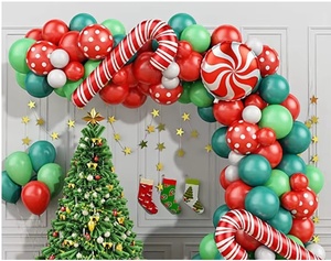 Archi per Feste di <span class=keywords><strong>Capodanno</strong></span>, Catena di Palline in Pellicola di Alluminio Croccante per Vigilia di Natale, Materiale in Lattice per Feste Natalizie - Product Image 6