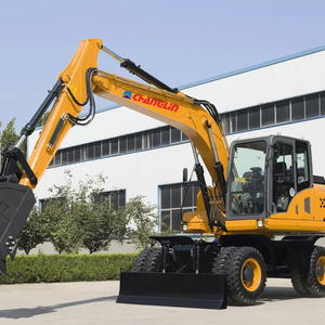 Excavatrice à grandes roues de haute qualité, nouveau moteur diesel Yuchai, boîte de vitesses principale, capacité de la cuve de 0,35 m, poids opérationnel de 7 tonnes pour - Product Image 4