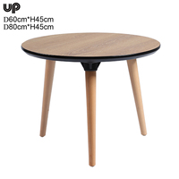 Table basse circulaire minimaliste pour bureau, salon et zone de réception