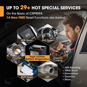 Lecteur de codes OBD2 LAUNCH CRP919X 7 pouces avec contrôle bidirectionnel, outil de diagnostic de tous les systèmes pour plus de 100 marques de voitures - Product Image 3