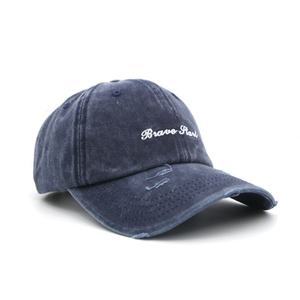 Gorra de Béisbol Vintage de Algodón sin Estructura con Hebilla Metálica de 6 Paneles, Logotipo Bordado Personalizado, Lavada y Desgastada, Venta al por Mayor - Product Image 6