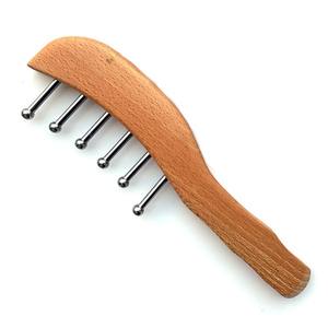 Herramienta Profesional de Masaje de Acero Inoxidable con 6 Puntas, sin Marcas, para Gua Sha, Masaje del Cuero Cabelludo y Cuello, para Expertos en Masajes - Product Image 3