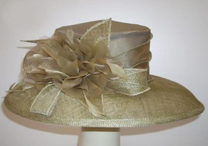 Wholesale Eco-Friendly Polyester Fashion Flower Wide Brim Ladies Fancy Church <b>Hats</b> <b>for</b> Promotional Use - Product Image 2