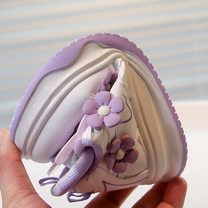 2025 automne nouvelles filles <span class=keywords><strong>sport</strong></span> baskets décontractées blanc semelle souple boucle sangle chaussures pour grands garçons et filles <span class=keywords><strong>Rab</strong></span> tissu - Product Image 4