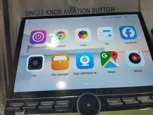 1 بوصة الماس P95 عالية الجودة مقبض واحد أندرويد T133 شاشة واي فاي الروبوت نظام السيارات متعددة الوظائف مشغل ستيريو - Product Image 2