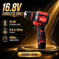 Perceuse-visseuse sans fil OBBL OB-7120 16,8 V Li-ion, mandrin 0,8 à 10 mm, 50 Nm (37 Ft Lb), 2000 tr/min, pour bois et métal, vente en gros