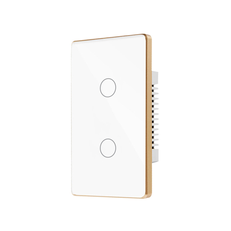 120-Metal Frame-White 2 gang