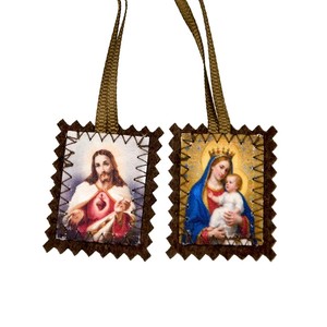 Escapulario de Lana Morada de Bendición y Protección de 1 3/4\" X 2\", Venta al por Mayor - Product Image 3
