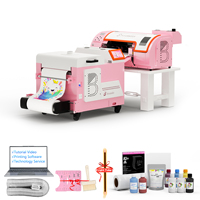 Stampante DTF Rosa Completamente Automatica da 30cm A3 Multifunzione per Stampa su Magliette XP600 per Stampa DTF Facile da Usare