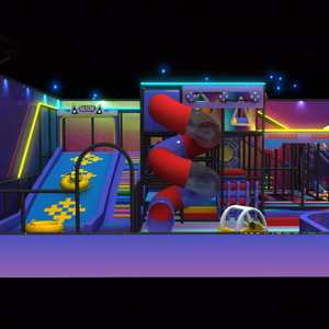 <span class=keywords><strong>Parc</strong></span> d'attractions commercial nouveau design Équipement de jeu pour enfants Aire de jeux intérieure avec trampoline de gymnastique - Product Image 5
