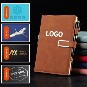 Sổ tay cá nhân hóa A5 A6 B5, in logo tùy chỉnh, bìa cứng giả da PU, khóa kim loại, dùng làm quà tặng khuyến mãi doanh nghiệp - Product Image 3