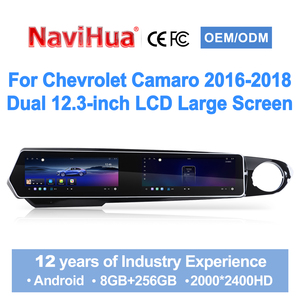 หน้าจอคู่ขนาด 12.3 นิ้ว ดีไซน์ใหม่ สำหรับ Chevrolet Camaro ปี 2016 2018 มัลติมีเดีย Android วิทยุติดรถยนต์ ชุดเครื่องเสียงติดรถยนต์ รองรับ Carplay ระบบนำทาง อัปเกรด - Product Image 3
