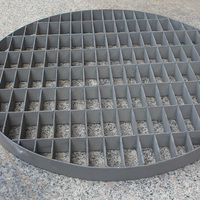 Grille en acier inoxydable galvanisé à pression Q235B, grille à barres entrecroisées, antidérapante, robuste, pour usage extérieur en parc