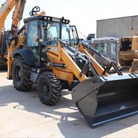 Frontlader-Baggerlader Radlader Diesel 4x4 Traktor-Bagger China mit YUCHAI-Motor 2500kg 190 Grad Schwenkbereich
