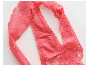 Biancheria intima donna taglie forti in pizzo da donna slip Sexy Lingerie carina trasparente mutandine - Product Image 6