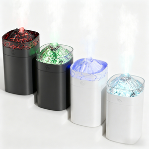 Humidificador USB Pequeño de 0.5L con Efecto <span class=keywords><strong>Volcán</strong></span>, Vapor Frío, Luz Nocturna y Diseño de Llenado Superior, Compatible para <span class=keywords><strong>el</strong></span> Hogar - Product Image 5