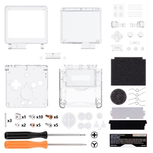 Crystal Clear Full Housing <b>Kit</b> for Gameboy Advance SP Replacement Case <b>DIY</b> Repair Shell & Button Set for GBA SP - Product Image 6