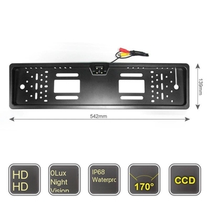 Cadre <span class=keywords><strong>de</strong></span> <span class=keywords><strong>plaque</strong></span> d'immatriculation LED HD <span class=keywords><strong>de</strong></span> style européen Caméra <span class=keywords><strong>de</strong></span> <span class=keywords><strong>recul</strong></span> CCD Image inversée Étanche Vue <span class=keywords><strong>de</strong></span> nuit <span class=keywords><strong>Support</strong></span> <span class=keywords><strong>de</strong></span> <span class=keywords><strong>plaque</strong></span> d'immatriculation d'un an - Product Image 4
