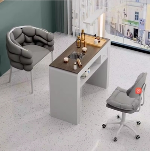 Mesa de Manicura Individual en Oferta, Juego de Mesa y Silla Profesional para Uñas con Aspiradora, Mesa de Manicura para Salón de Uñas - Product Image 4
