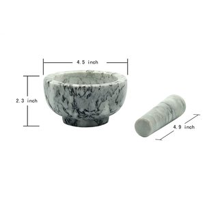 Haute qualité marbre ail presse sel herbe huile épices mortiers et <span class=keywords><strong>Pestal</strong></span> ensemble pour cuisine - Product Image 5