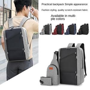 Business <b>Computer</b> <b>Backpack</b> Men's Large Capacity Three-piece <b>Backpack</b> Multi-functional Usb Rechargeable Casual - Product Image 1