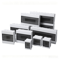 Boîtier de distribution AC entièrement en plastique 36 circuits, boîte de commutation d'air intérieure, boîte de câblage universelle pour courant fort, boîte de commutation d'air pour éclairage