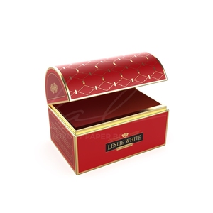 Customized Logo Paper Jewelry <strong>Suitcase</strong> Treasure Packaging <strong>Cardboard</strong> Treasure Chest Box - Product Image 1