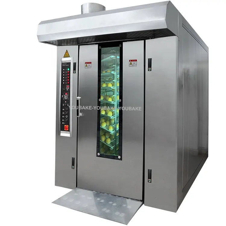 Industrial Bakery Gas Diesel Electric Bread/Cake/Biscuits/Cookies 12-128trays Hot Air Convection Rotary Oven