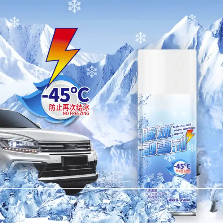 Car Windshield Deicer Ice Remover Agent Defroster Window Deicing Melting  Spray