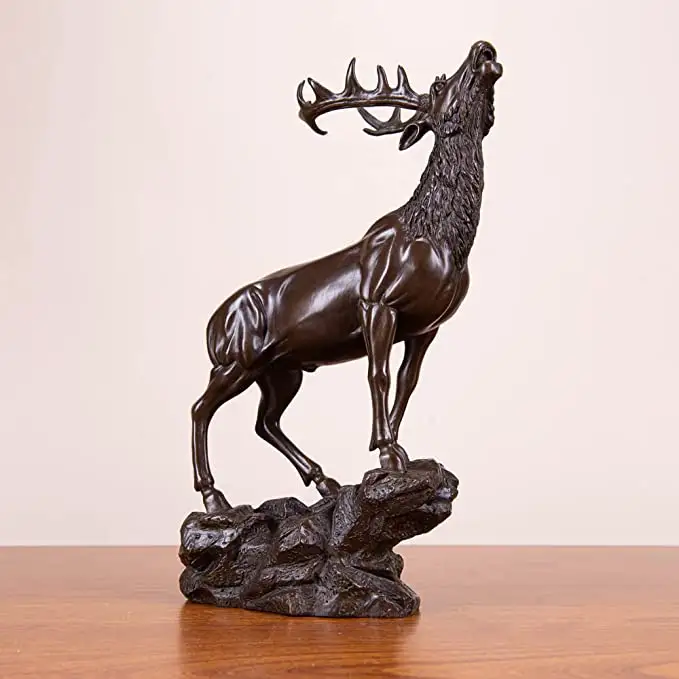 Produttori di vendita diretta giraffa a grandezza naturale decorazione esterna su misura animale scultura in bronzo