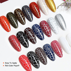 Gel à ongles craquelé 15 ml, étiquette privée OEM, texture effet craquelé automatique, gel UV LED pour salon, maison, manucure DIY, vente en gros - Product Image 6
