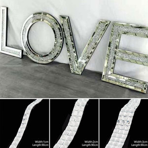 Adesivo da parete diamante autoadesivo cristallo lucido acrilico strass carta da parati fai da te cassa del <span class=keywords><strong>telefono</strong></span> auto Applique decorazione della casa - Product Image 5