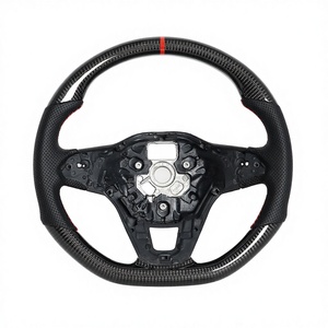 Volante Deportivo Modificado para Volkswagen CC 21-24, Línea de Posicionamiento Roja, 3 Radios de Alta Gama, Base Plana, Modelo GOLF <span class=keywords><strong>R</strong></span> - Product Image 1