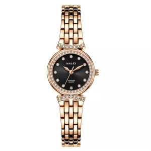 Drop Shipping HALEI Women's New Original Quartz Watch <b>Bracelet</b> Diamond Dial Scale Sapphire Glass Multi Color Face Wholesale - Product Image 2