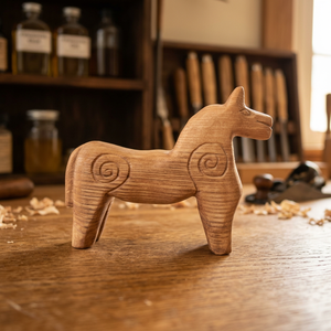 Figurine de chien en bois sculptée à la main, sculpture animale, décoration de table pour le salon - Product Image 4