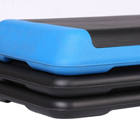 Plataforma de Banco de paso ajustable para entrenamiento físico, paso a paso aeróbico con elevadores para ejercicio
