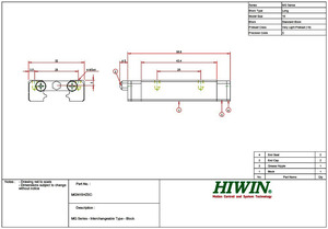 Hiwin Mgn15 Runner Khối Tùy Chỉnh Chiều Dài Thu Nhỏ 15Mm Tuyến Tính Hướng Dẫn Mang Mgn15 - Product Image 6